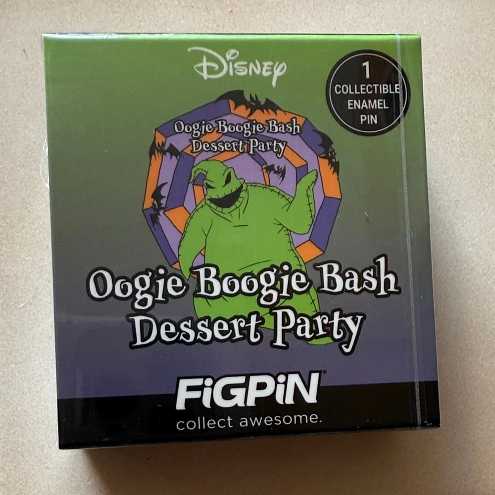 💜Disney Oogie Boogie Bash Collectible Enamel Pin - Green and Purple Unopened box